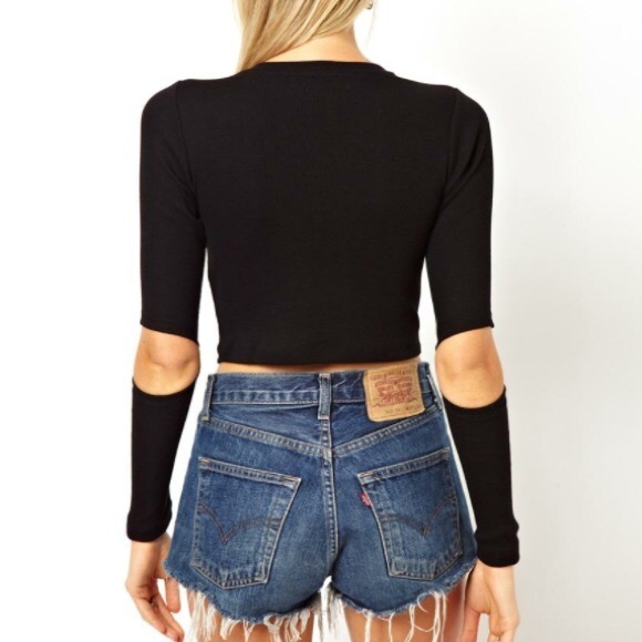 Divided Tops - NWOT Divided crop top with split elbows